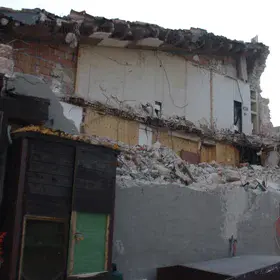 Damaged house in Castelluccio di Norcia after Mw6.5 earthquakes that occurs on October, 30th 2016