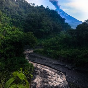 Lahar in the jungle, Mexico