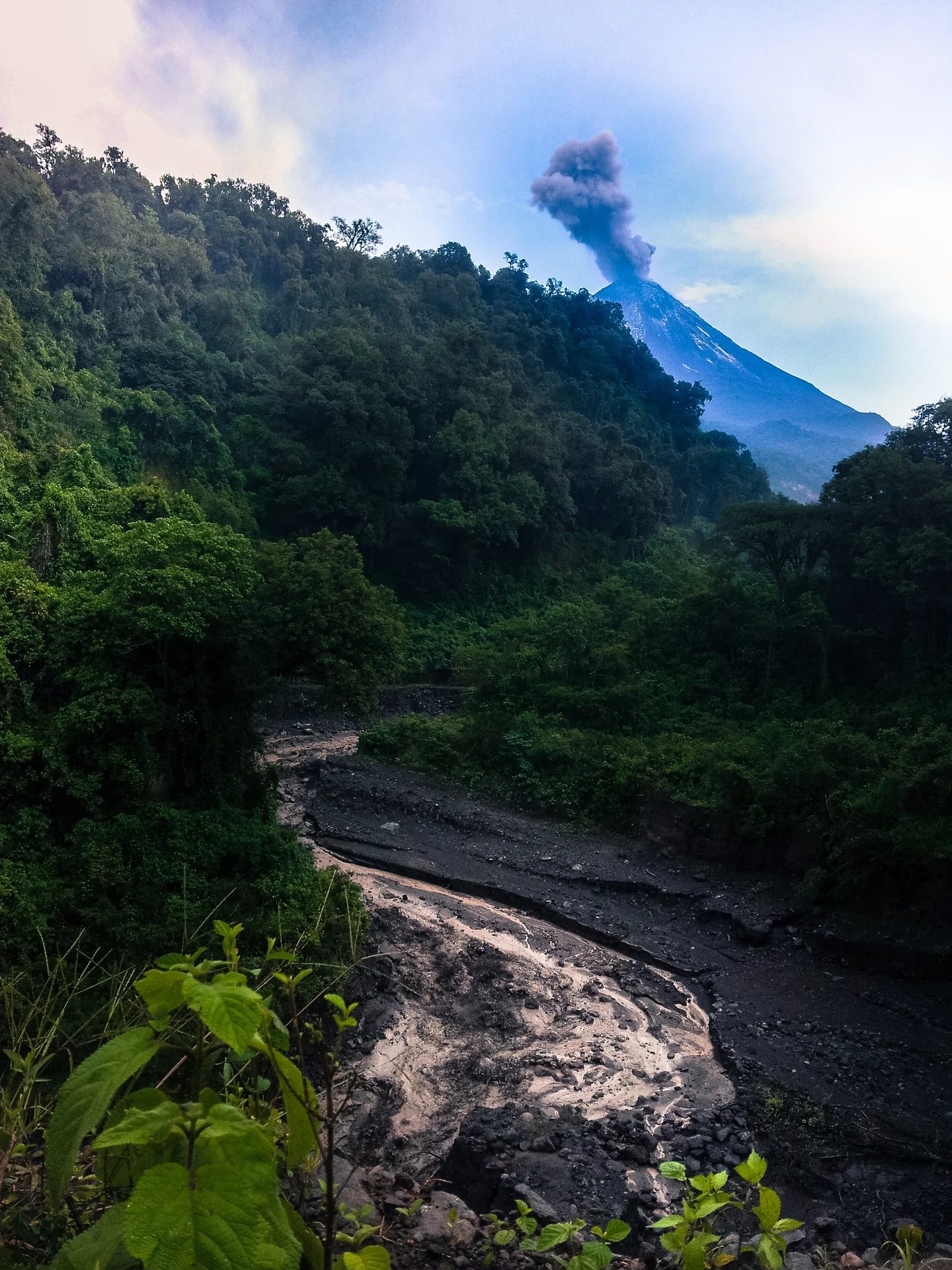 Lahar in the jungle, Mexico