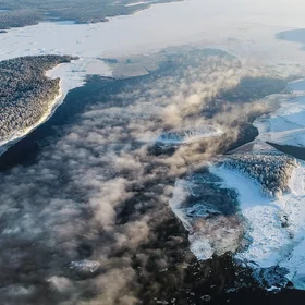 Convection over the Arctic polynya