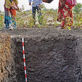 Black cotton soil in rural India