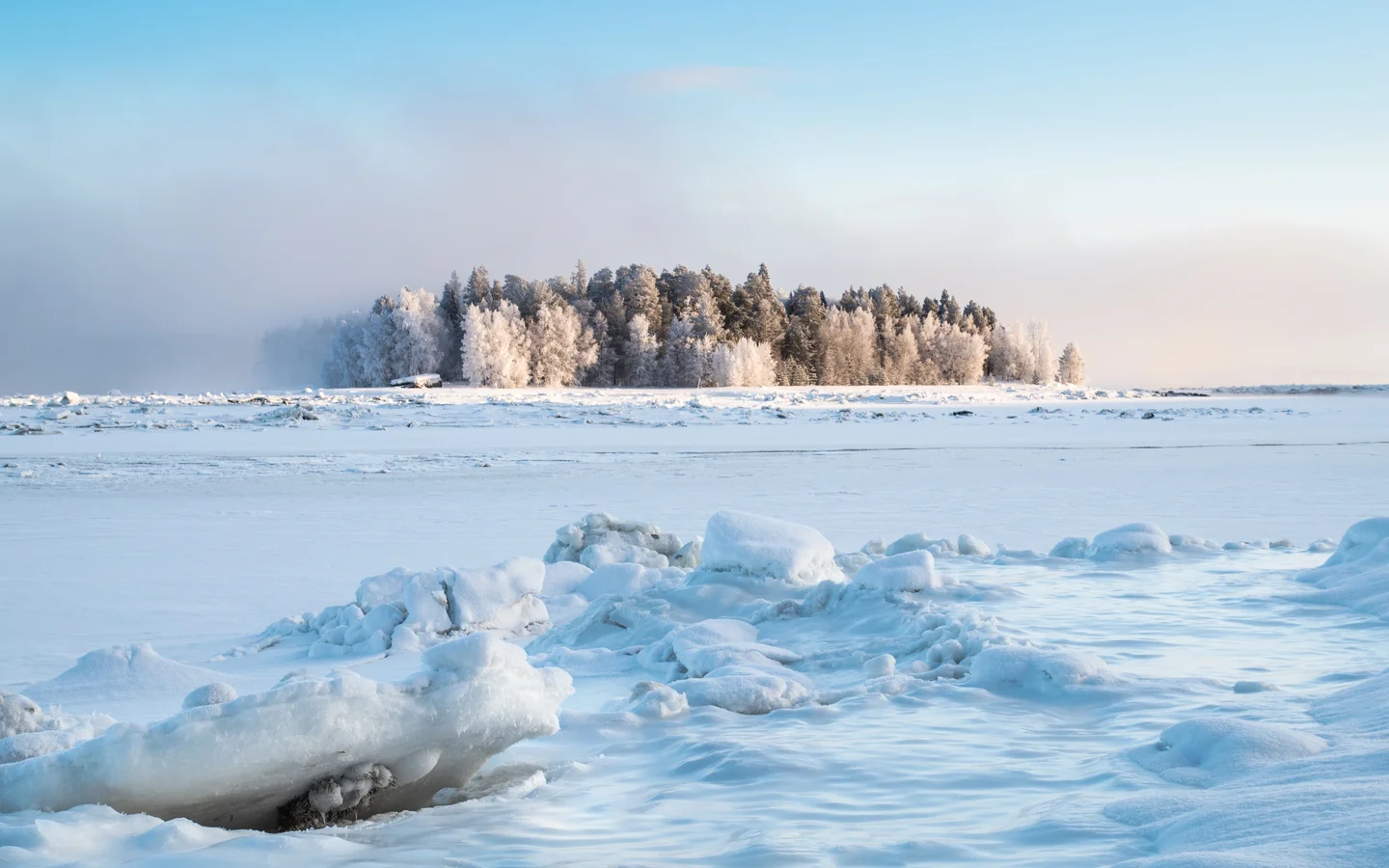 The White sea. Winter is here.
