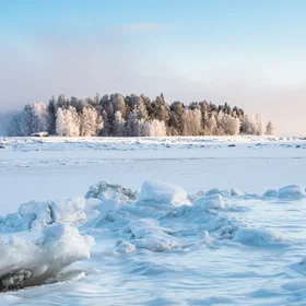 The White sea. Winter is here.
