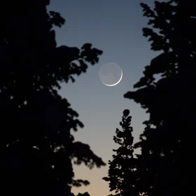 Waxing crescent moon