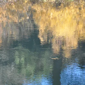 Rippled fall mirror in Oregon
