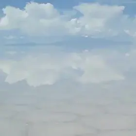 Reflection in the Salar de Uyuni