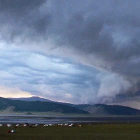 Cumulonimbus cloud hurtling through the sky 2