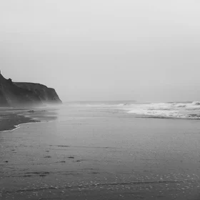 Facing the Atlantic, at Vale Figueiras beach