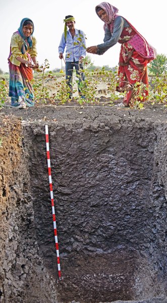 Black cotton soil in rural India
