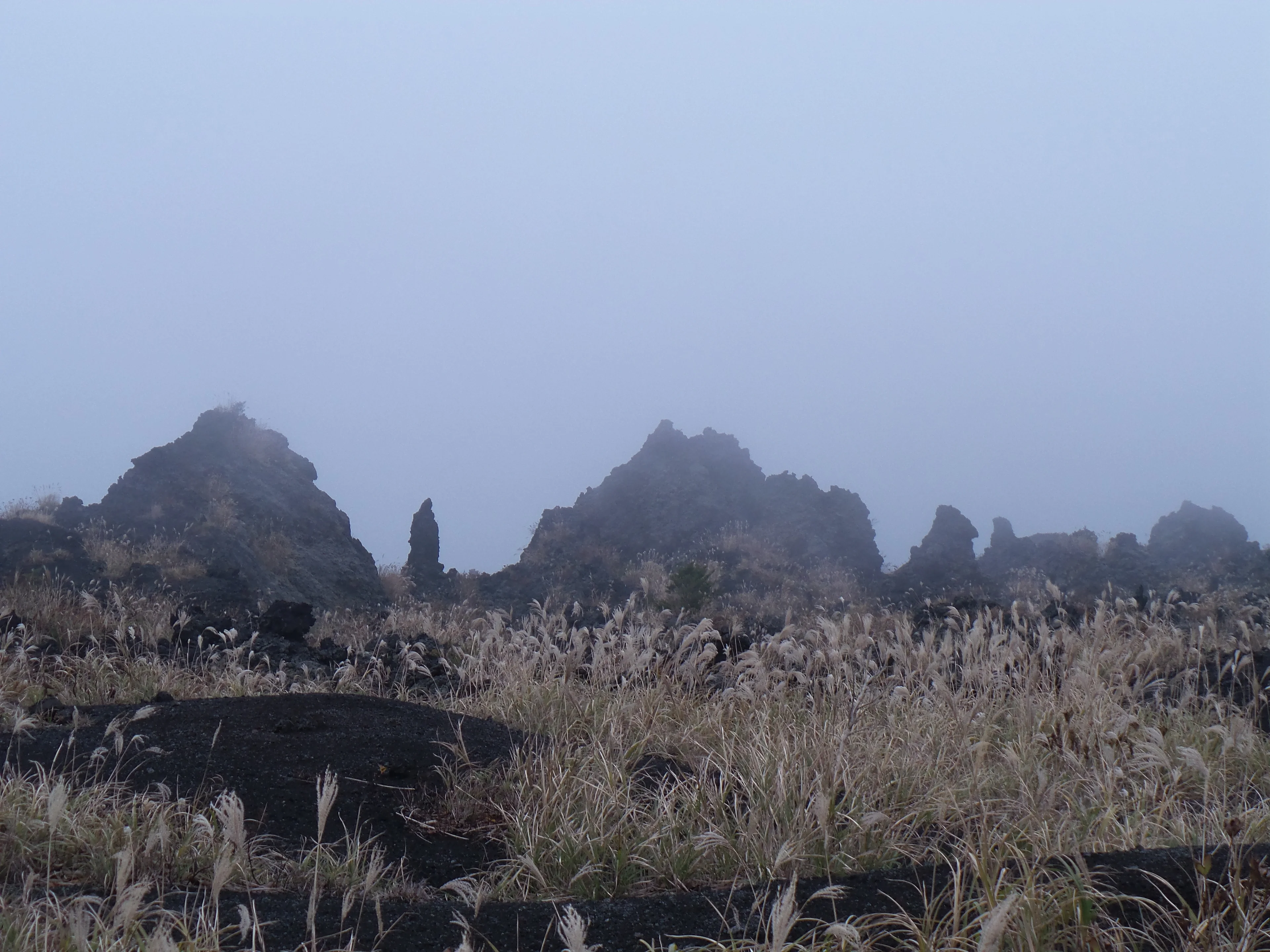 Lava at Izu Oshima in Japan