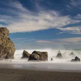 Rock at Wainuiomata beach