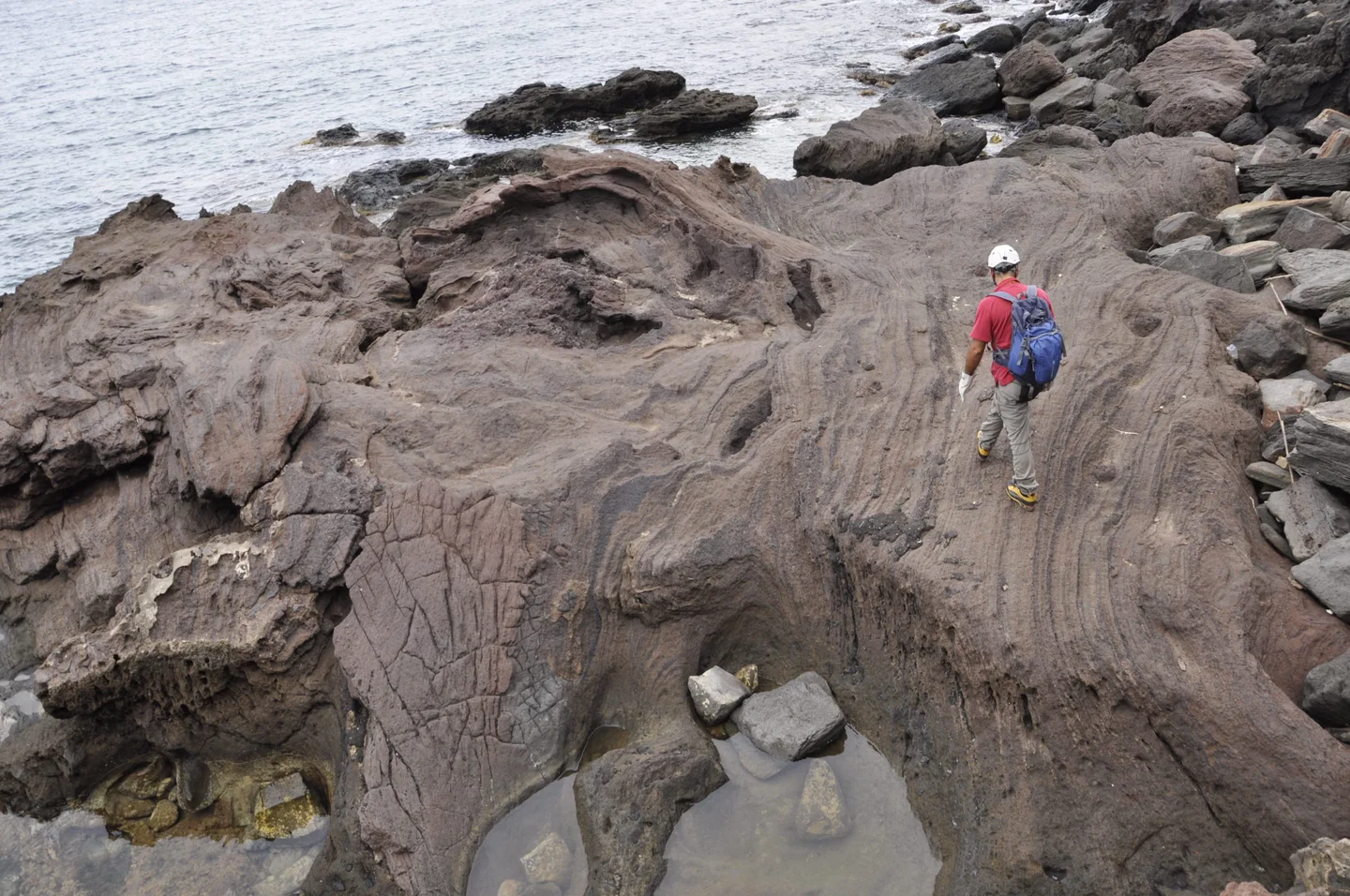 rheomrorphism on ignimbrites, Pantelleria