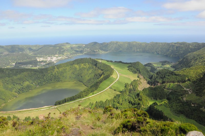 Sete Cidades Caldera lake, Sao Miguel, Azores Archipelago