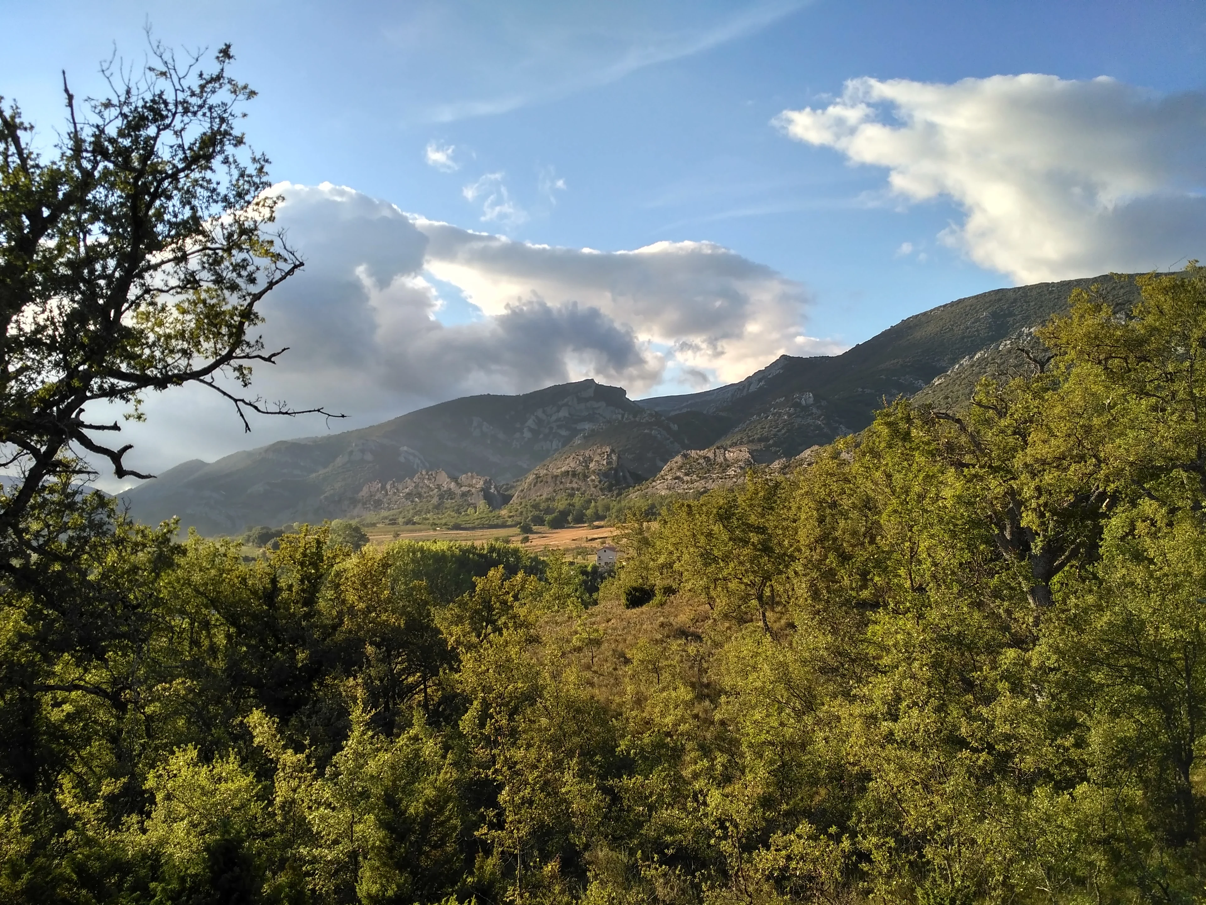 Paisaje al atardecer, Arroyo de Valdivielso