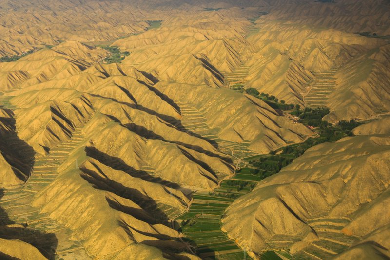 Arid Mountains in Gansu, China