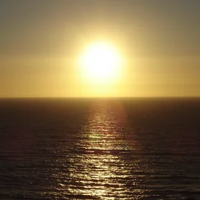 Sunset over the Atlantic Ocean in Sines (Portugal)