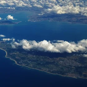 Summer Sea Breeze Drives Cloud Formation Over Land, Western France
