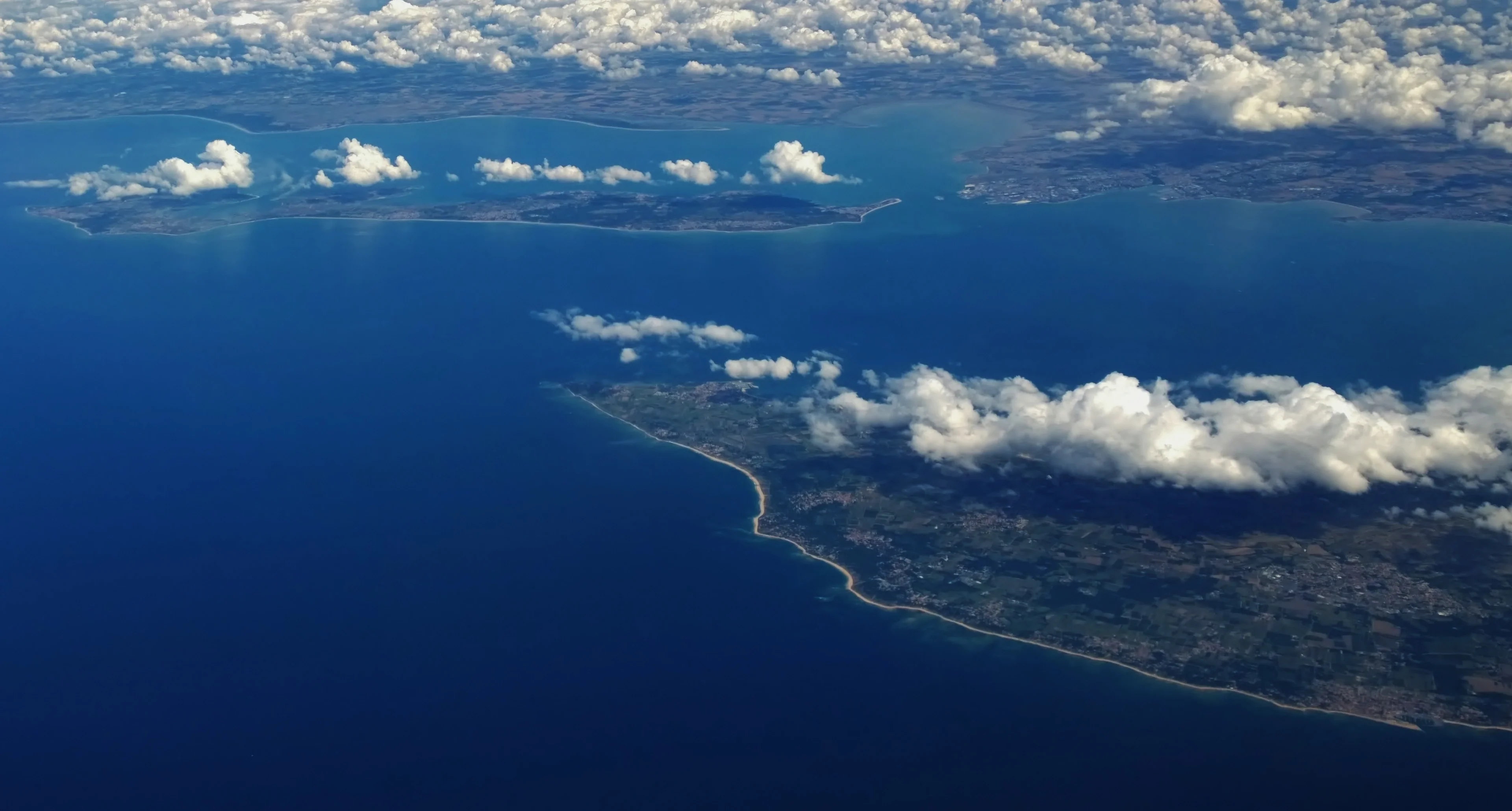 Summer Sea Breeze Drives Cloud Formation Over Land, Western France