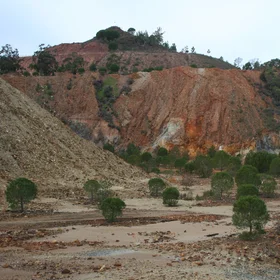 Soil contamination near La Zarza abandoned mine