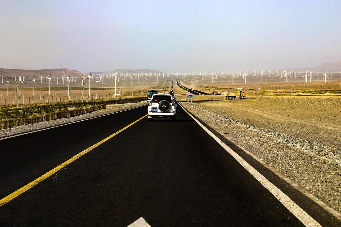 Wind farms in Western China