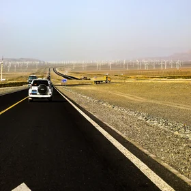 Wind farms in Western China