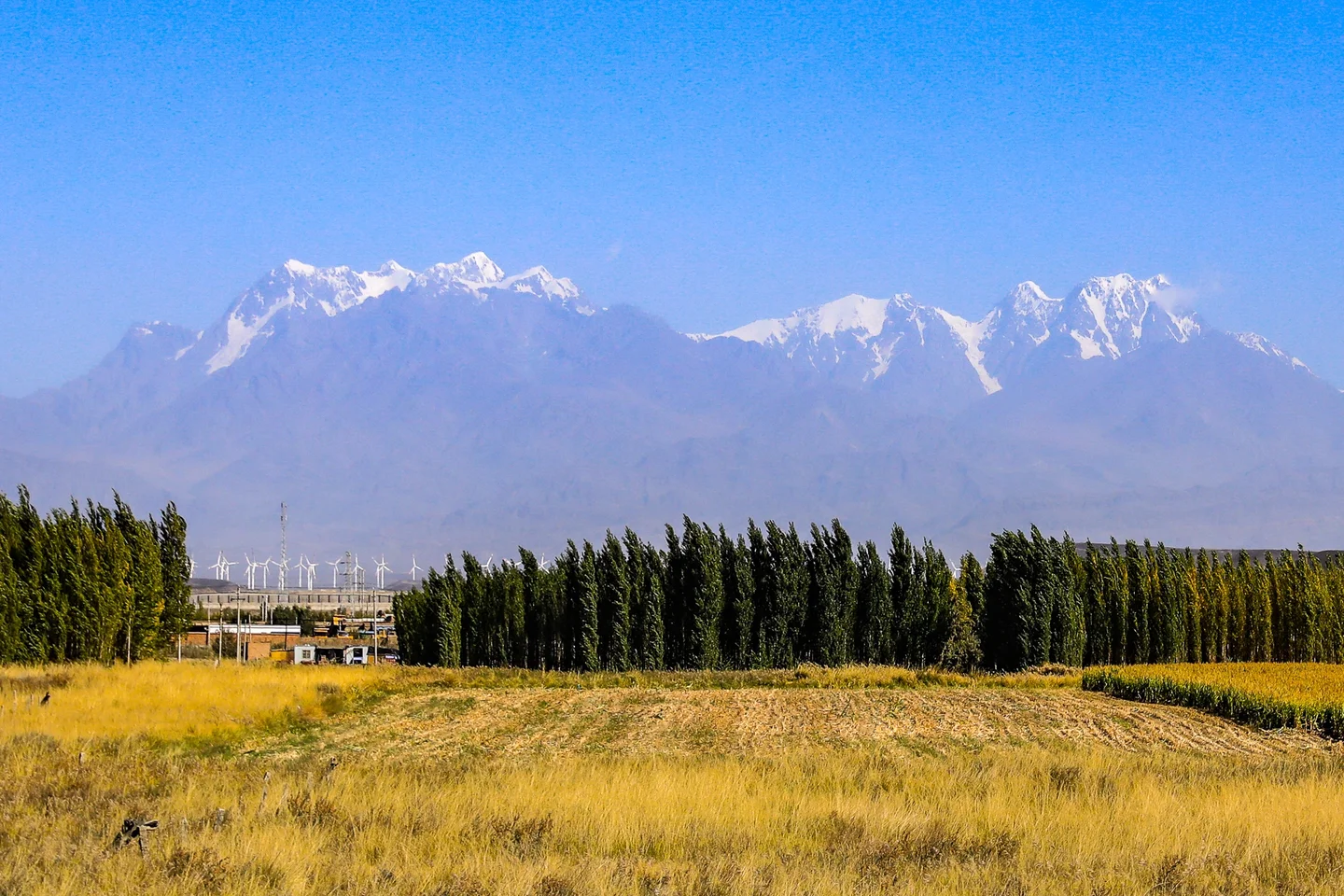 Wind farms in Western China