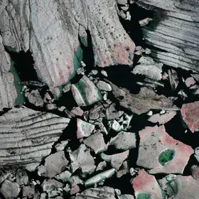 Bacteria Covering Ice
