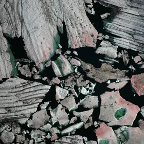 Bacteria Covering Ice