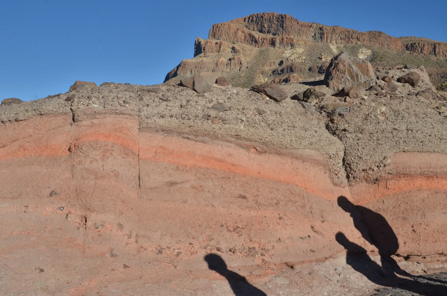 Man casts their shadow on Earth