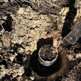 Samping soil for bulk density determination
