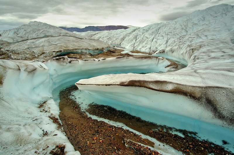 A meander in the meltwater valley