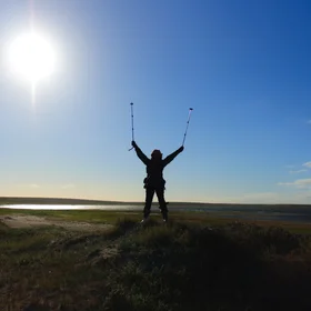 A sunny day in tundra, Yamal Peninsula