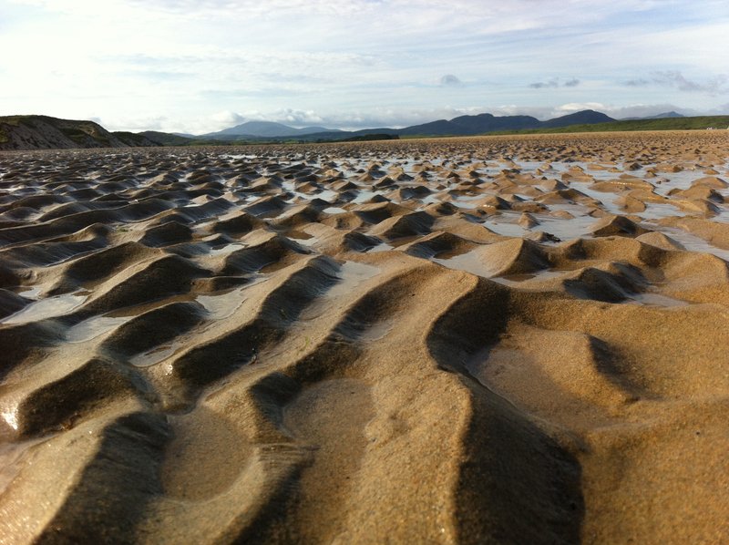 Inter-tidal sand ripples, Five Fingers Strand, Ireland
