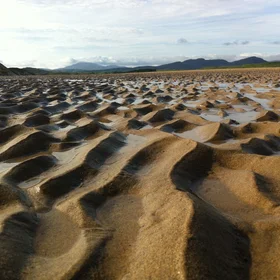 Inter-tidal sand ripples, Five Fingers Strand, Ireland
