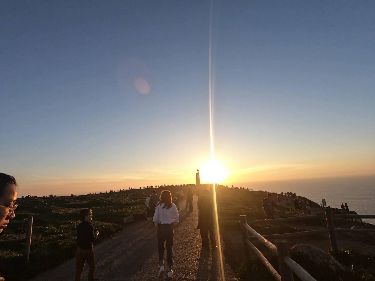 Sunset at the western end of Europe land
