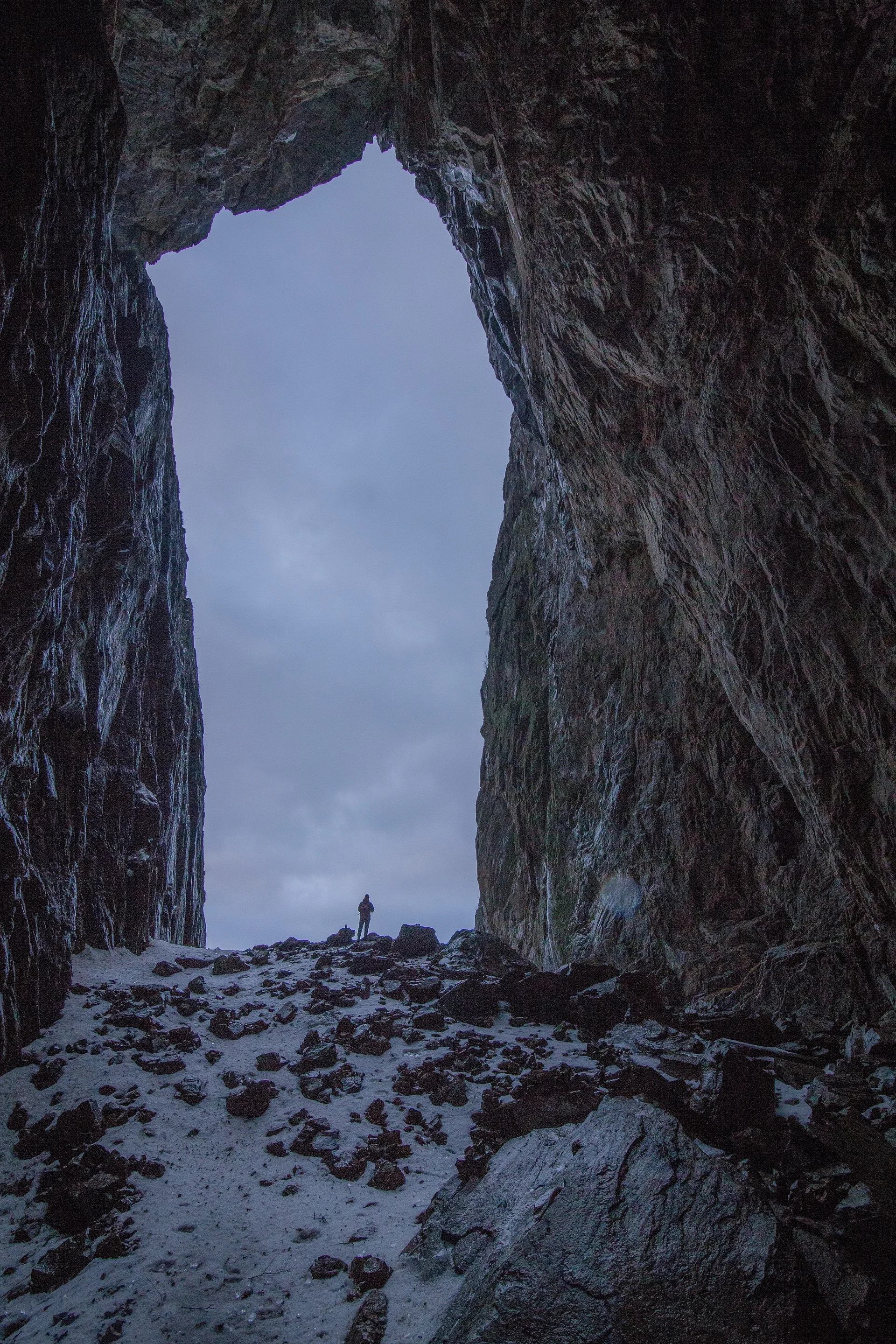 Isostatic rebound and a hole in a mountain