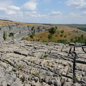 Malham Cove - formed by ice and water