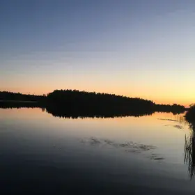 Sunset in Northern Finland