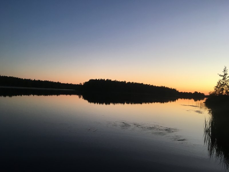 Sunset in Northern Finland
