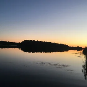 Sunset in Northern Finland