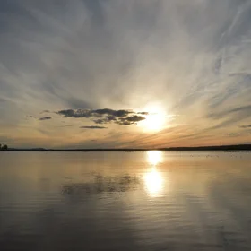 On the shore of Lake Siljan