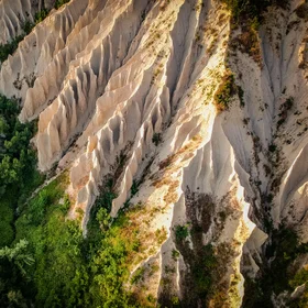 The badlands of Ripatransone, Marche, Italy