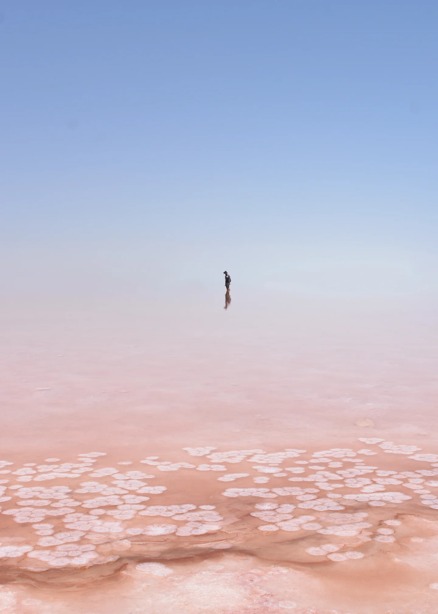 Looking for sky boundaries (Lake Urmia, Iran)