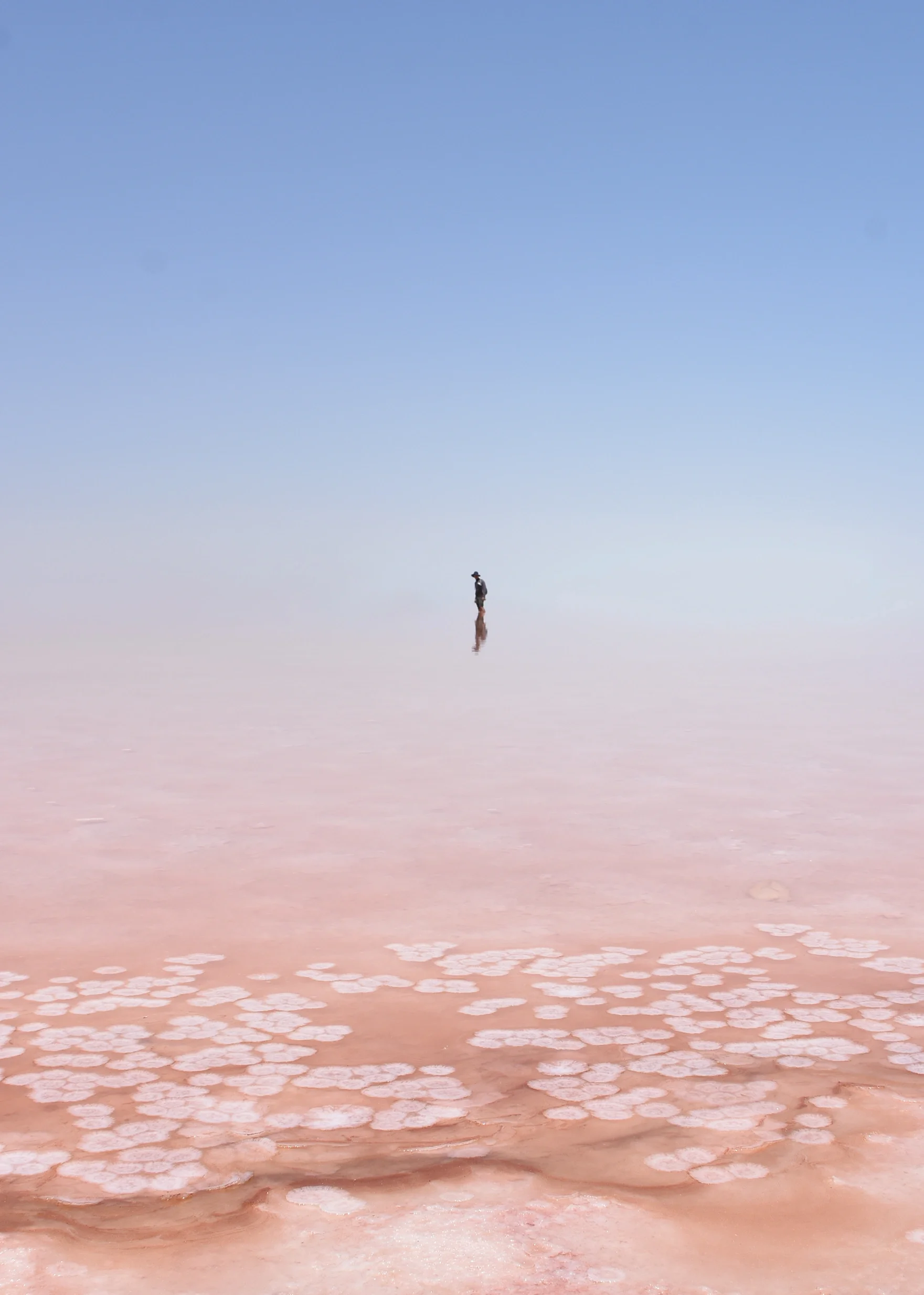 Looking for sky boundaries (Lake Urmia, Iran)