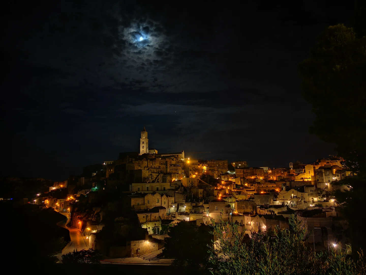 The night on the rocks