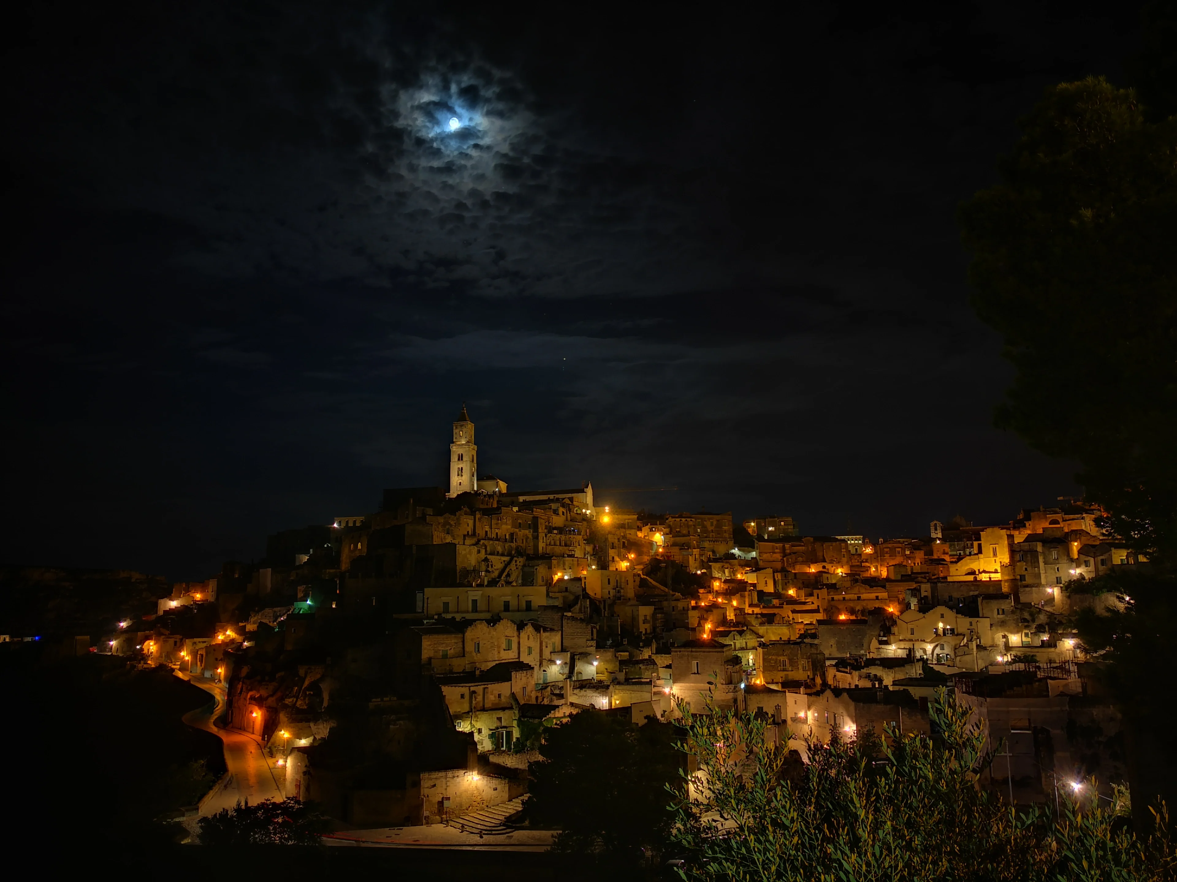 The night on the rocks