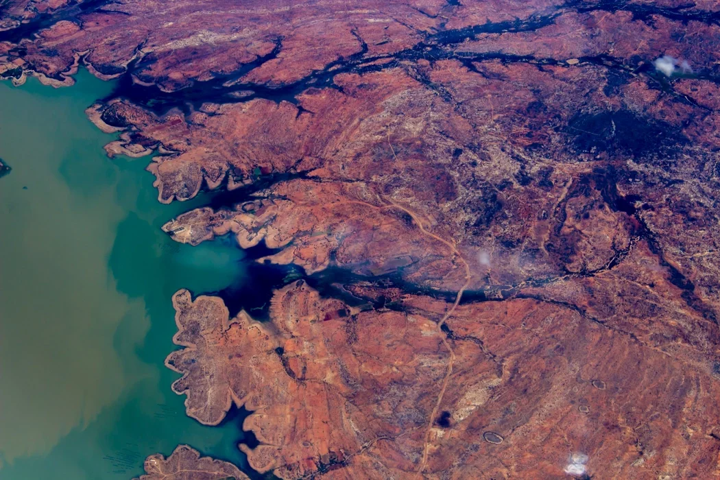 Patterns of Brazil from airplane