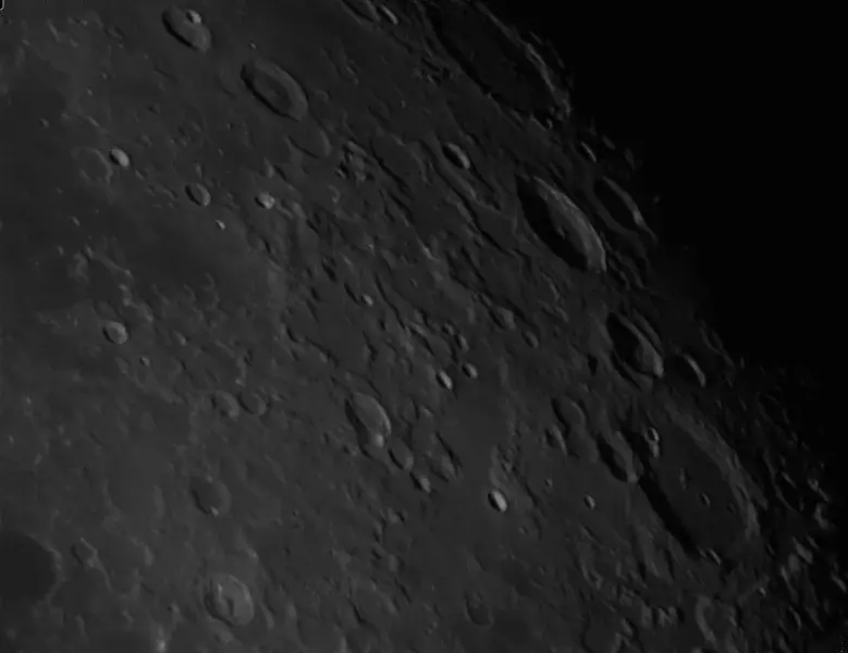 IMAGE OF THE MOON (1): Craters near the terminator