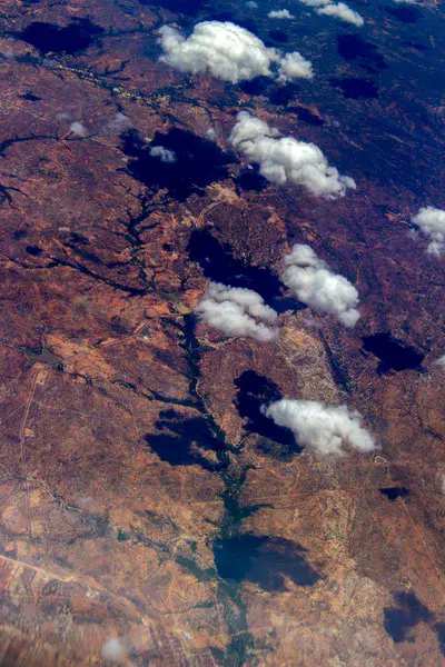Patterns of Brazil from airplane