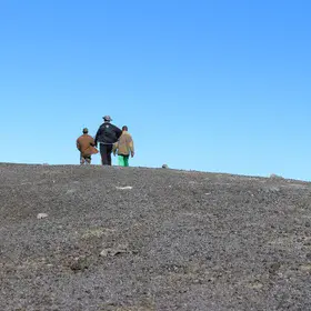 field work for geothermal project at Karthala volcano